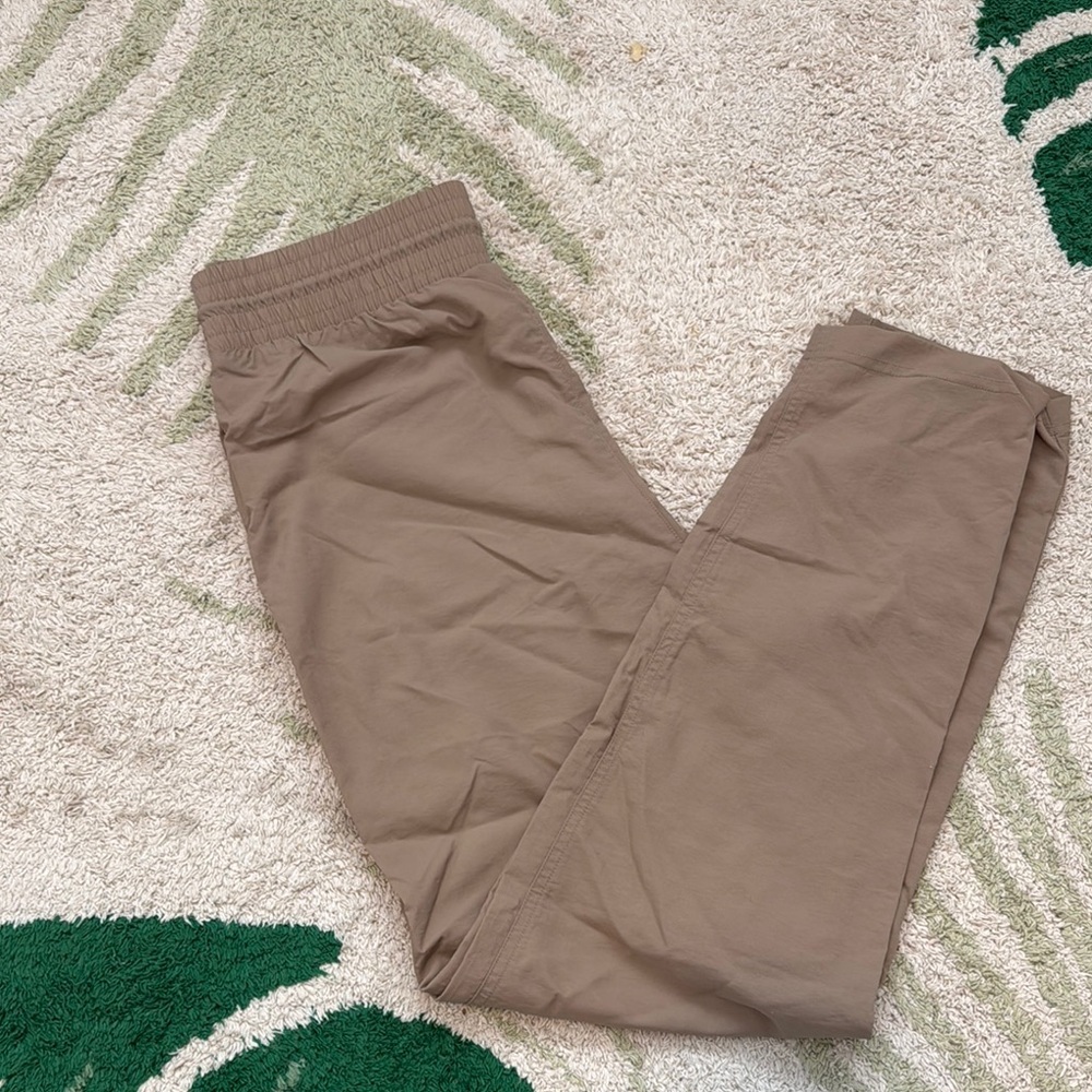 Tan Joggers with Slim Fit Waistband